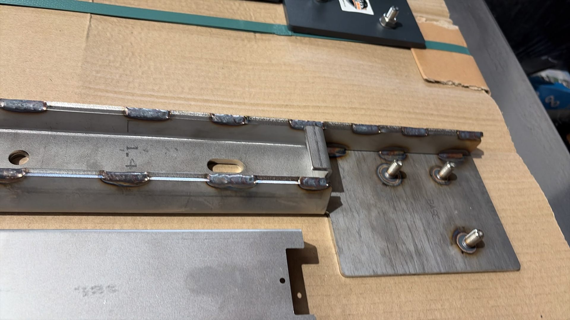 Finished Heavy-Duty Spreader next to the Standard Spreader, showing no visible brickwork fixings
