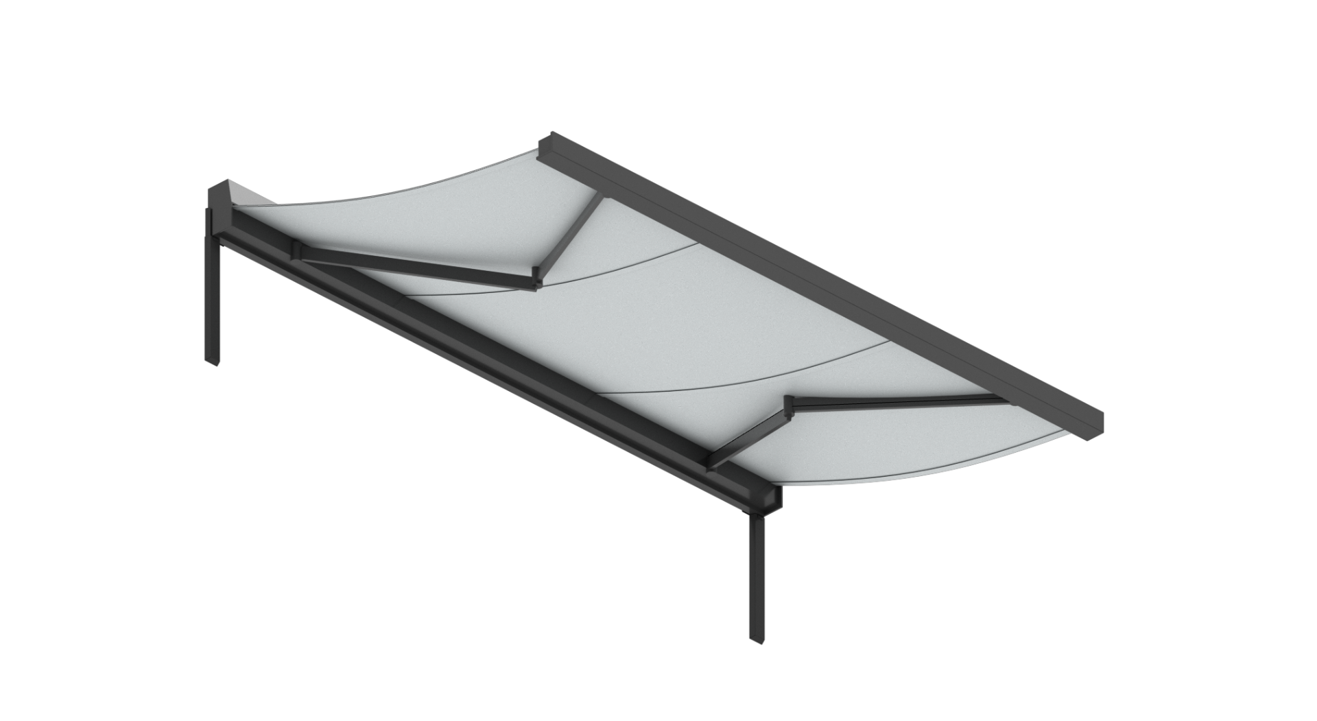 4.0 m Standard Wall Bracket — Heavy Duty — Von Mises Stress