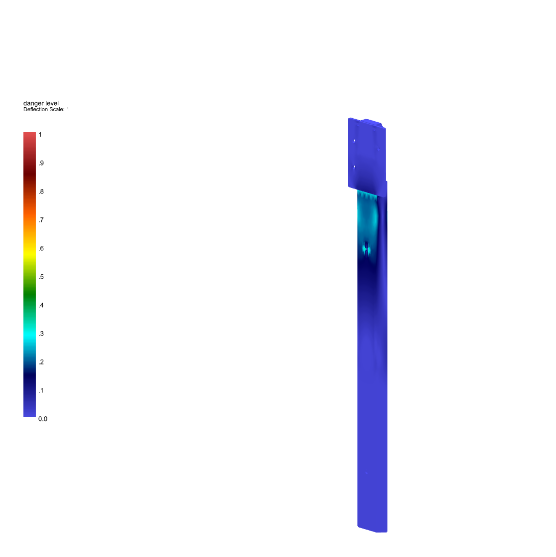4.0 m Standard Wall Spacer Bracket — Danger Level