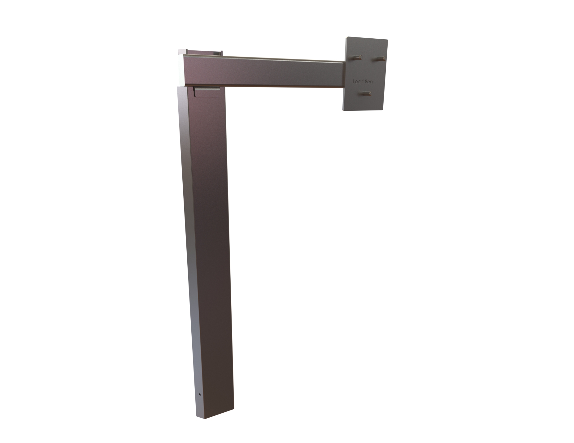 Heavy duty spreader sign bracket 