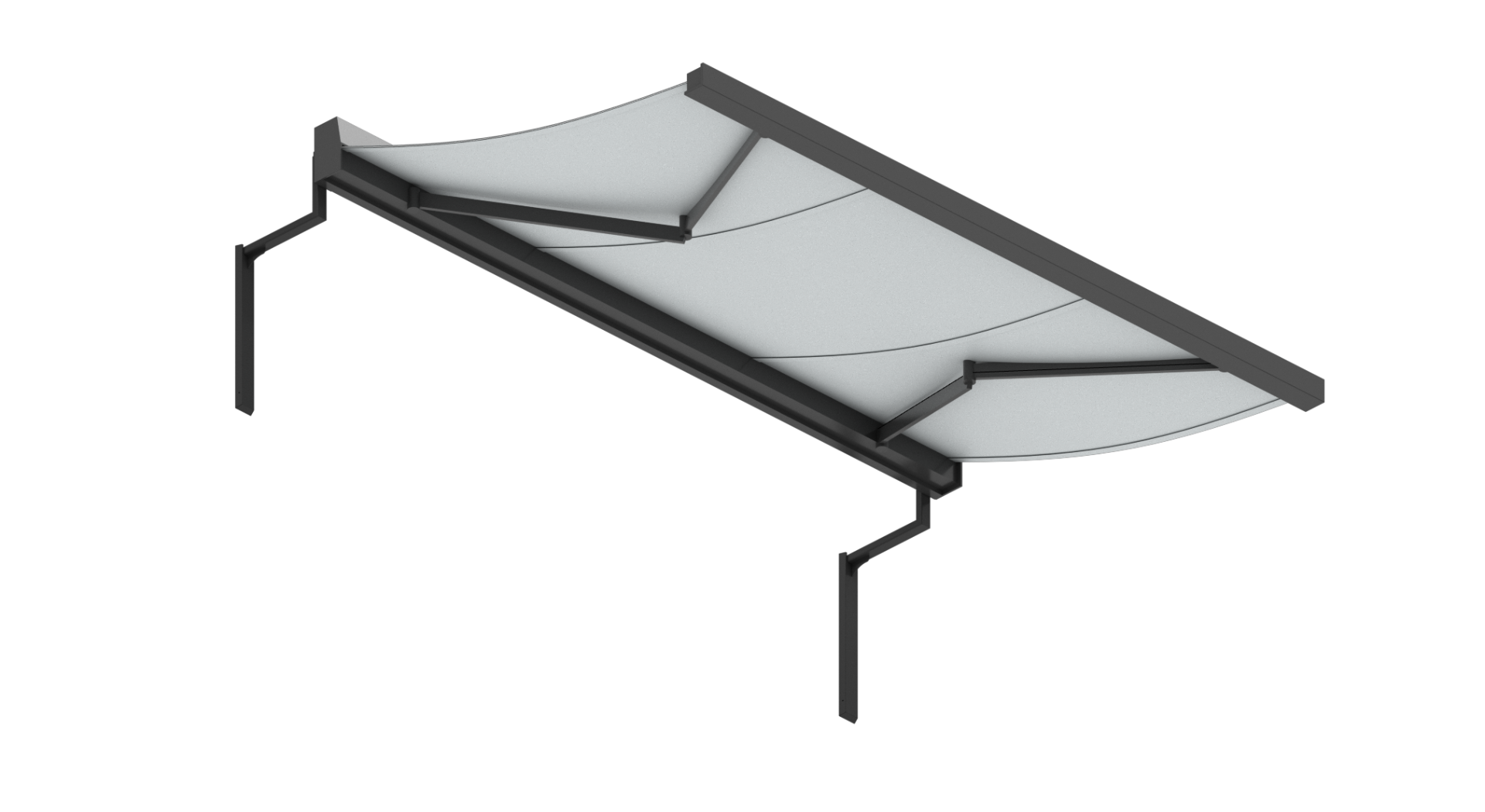 Product render — installed position
